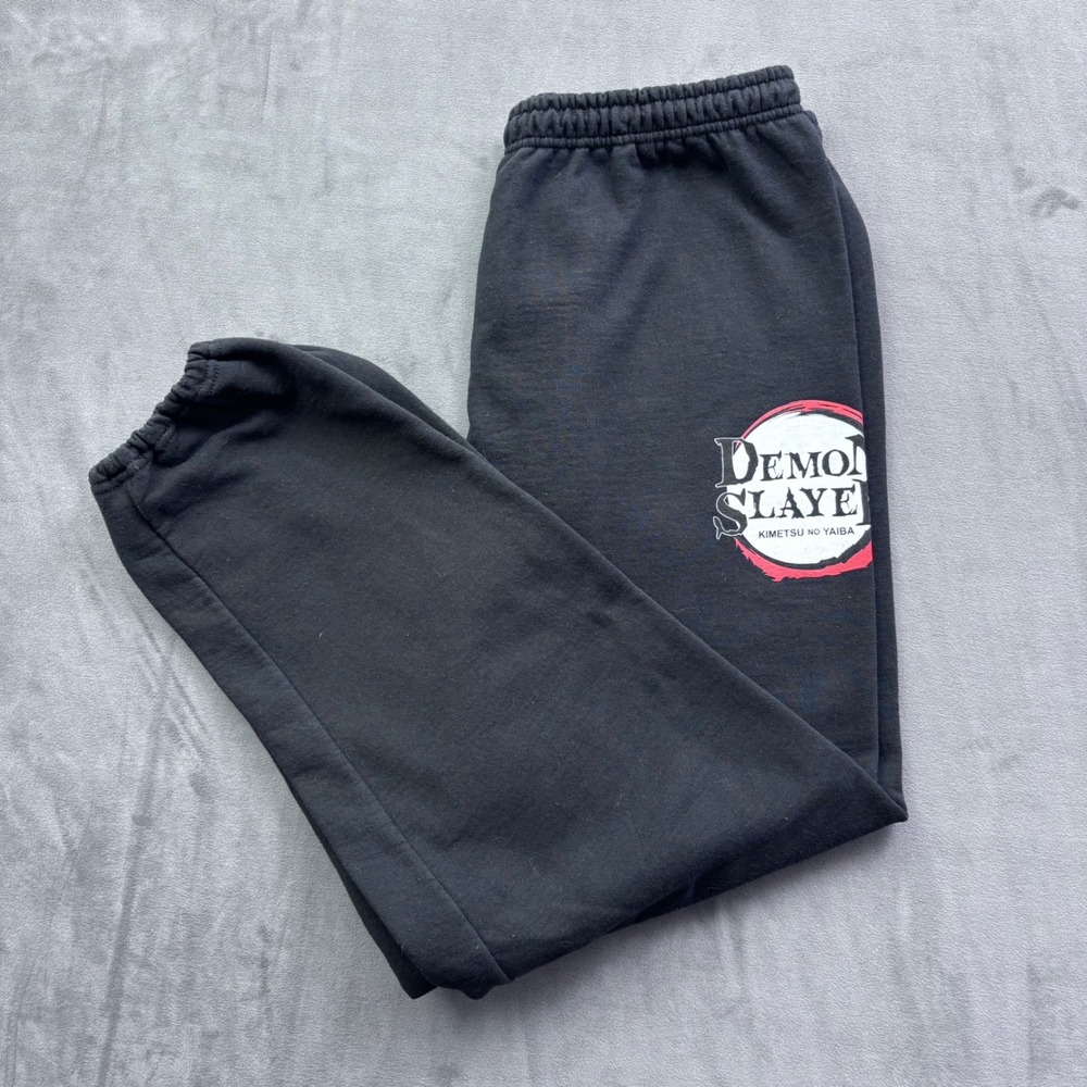 Demon Slayer Nezuko Kamado Black Graphic Sweatpants Joggers XXL